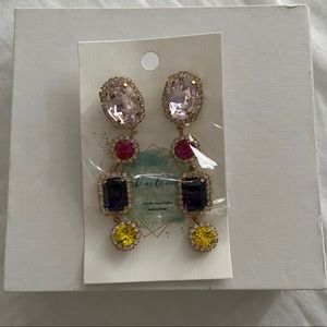 Black pink Lisa style earring